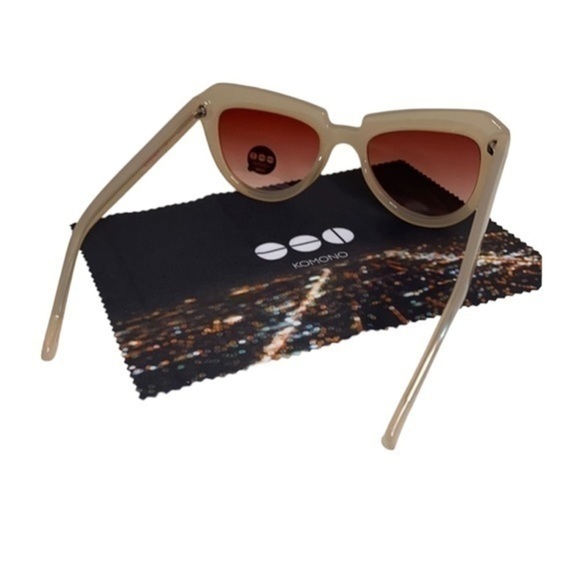 Komono Sunglasses Women’s Cat Eye Cream Blush NEW - Picture 6 of 7